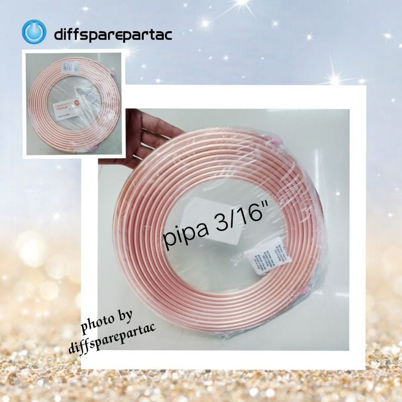 Pipa tembaga kulkas AC 3/16