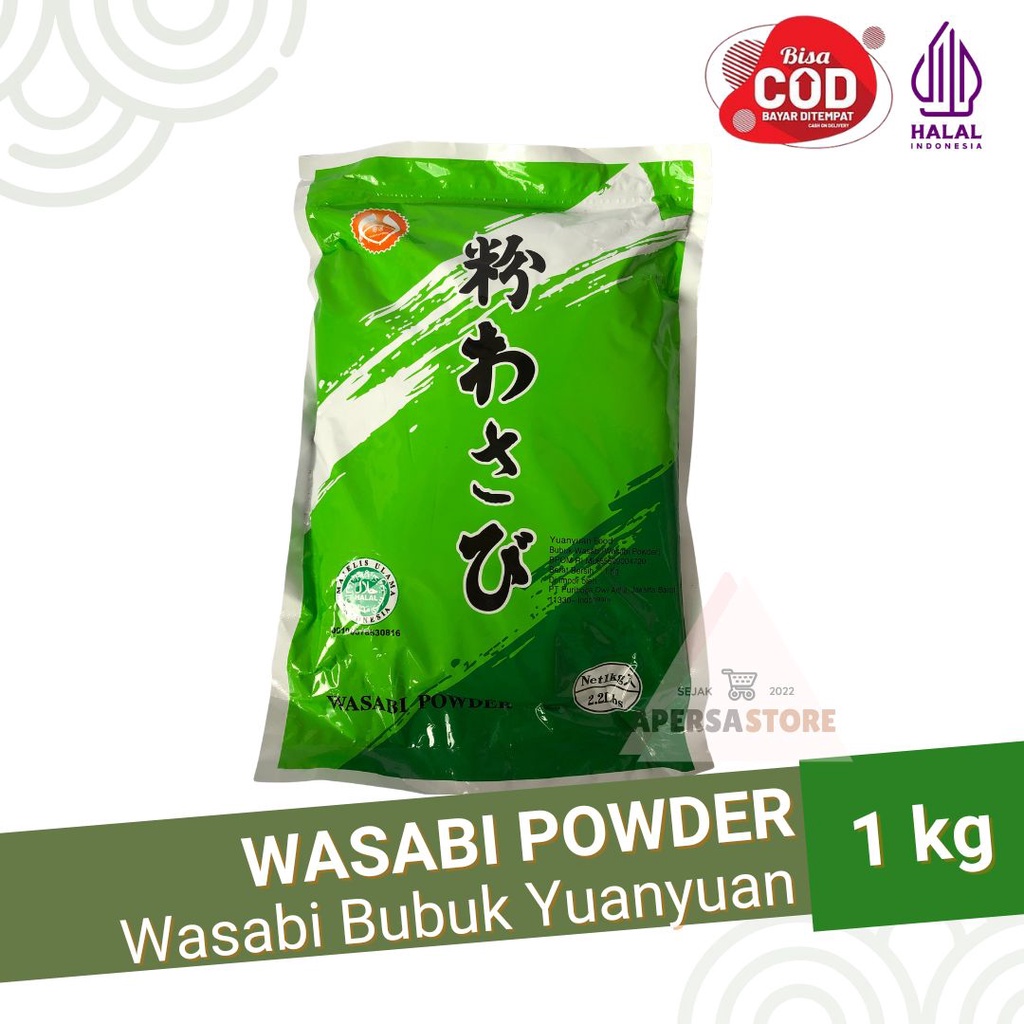 Wasabi Powder 1kg - Bubuk Wasabi Halal