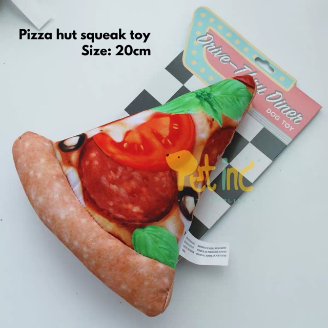 Pizza hut squeak toy size L