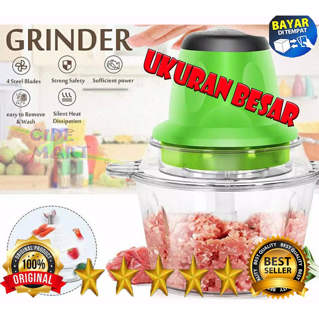 [UKURAN BESAR] BLENDER DAGING CAPSULE CUTTER BLENDER KAPSUL SERBAGUNA 2L / BLENDER DAGING PORTABLE