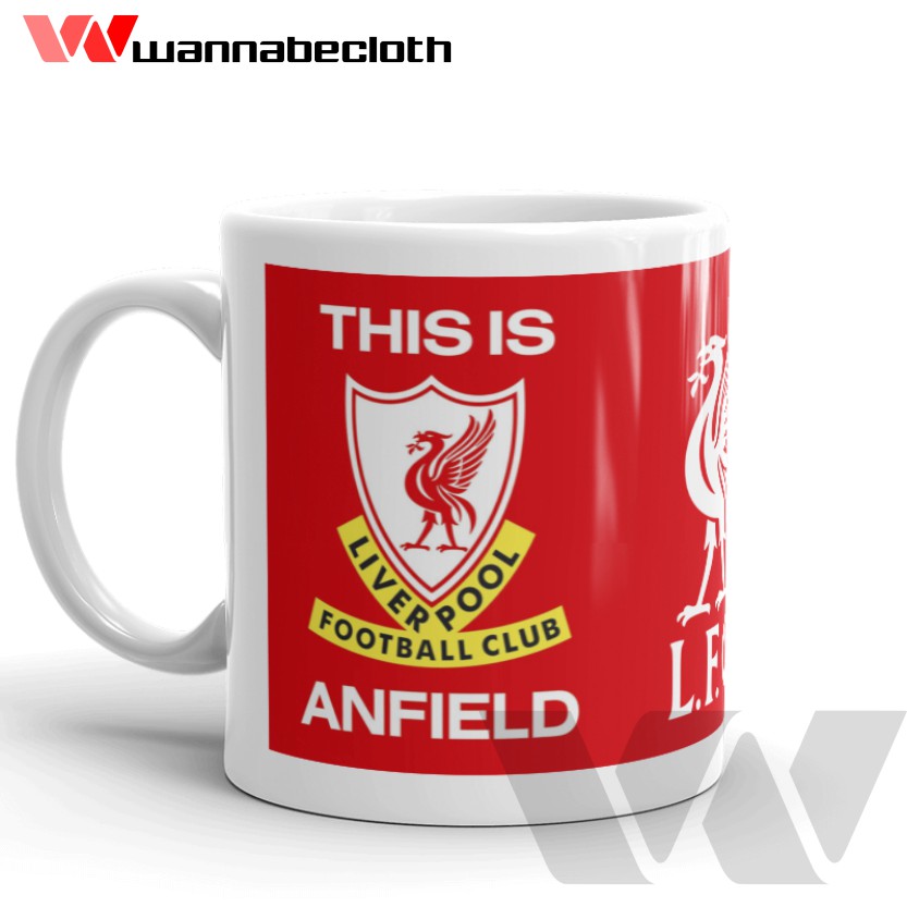 Gelas Liverpool Mug Liverpool Mug Custom Souvenir Liverpool Mug Bola Liverpool LFC This is Anfield
