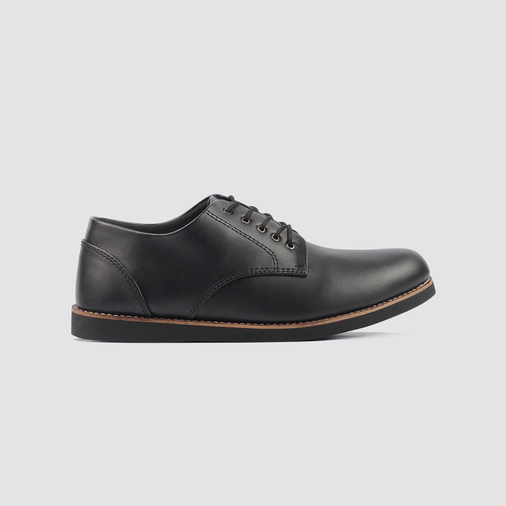 SHAWN BLACK ORIGINAL x LVNATICA Sepatu Formal Hitam Tali Pria Pantofel Kerja Kantor Dinas Resmi Guru Kantoran Pesta Pernikahan Kondangan Nikah Undangan Wedding Wisuda Kuliah Casual Oxford Semi Kulit Premium Footwear Big Size Jumbo Ukuran Besar 44 Keren