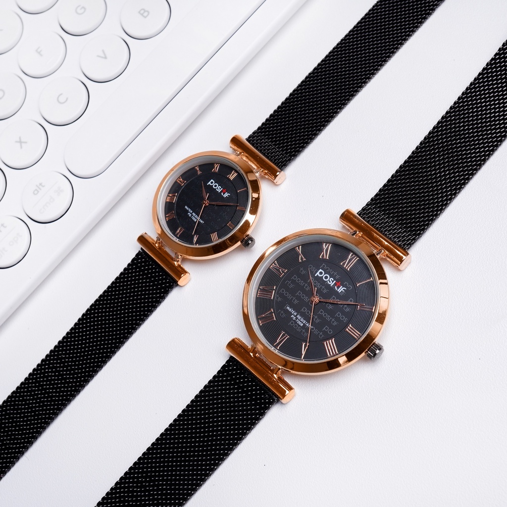POSITIF PS 7008 JAM TANGAN COUPLE LUXURY ORIGINAL