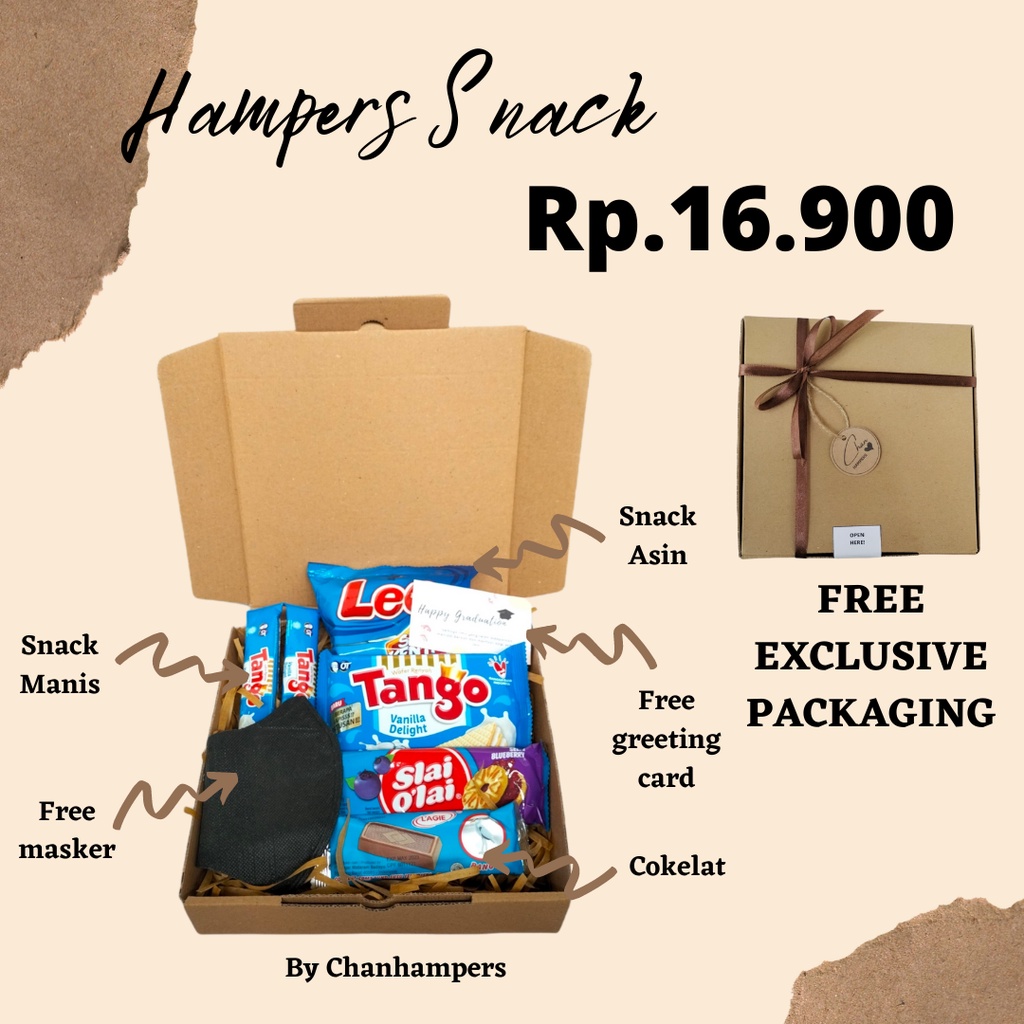 

PROMO HAMPERS SNACK BOX JAJAN KADO GIFT ULANG TAHUN WISUDA ANAK ADIK MURAH HEMAT
