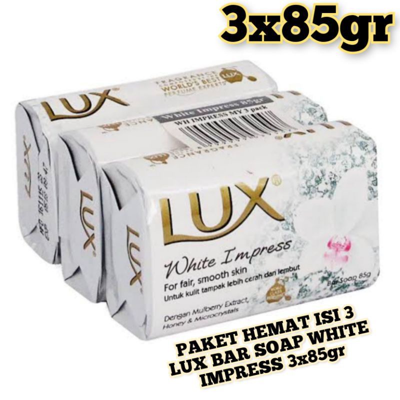 Paket Hemat Isi 3 LUX White Impress 85gr( x 3pc)