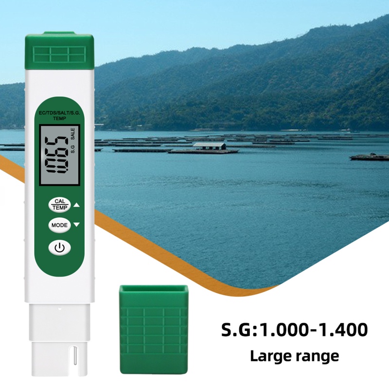 Kiss TDS Meter Digital 5in1 Untuk Mengukur Suhu Air / Garam