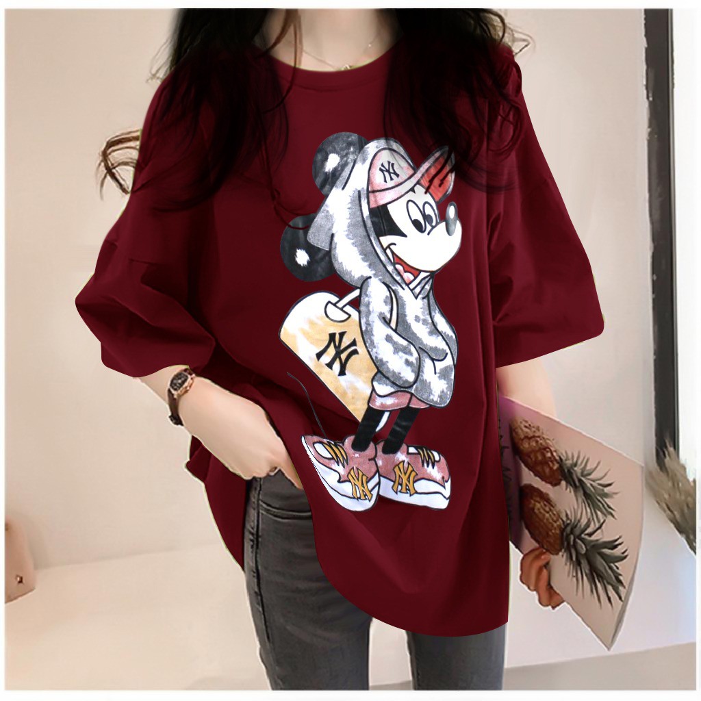 KAOS WANITA KOREA / KAOS JUMBO WANITA / KAOS OVERSIZE