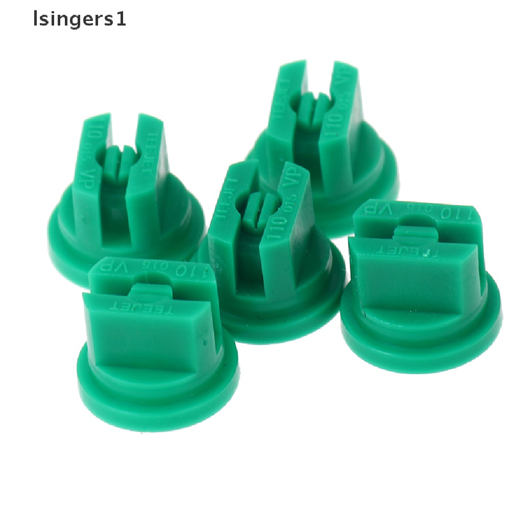 (lsingers1) 5pcs Nozzle Spray Atomisasi Tekanan Tinggi Bentuk Kipas Untuk Irigasi Tanaman