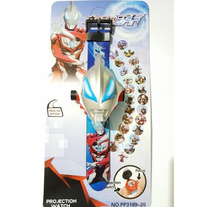 Jam Tangan Proyeksi Kepala Besar Motif Ultraman / Jam kepala ultraman