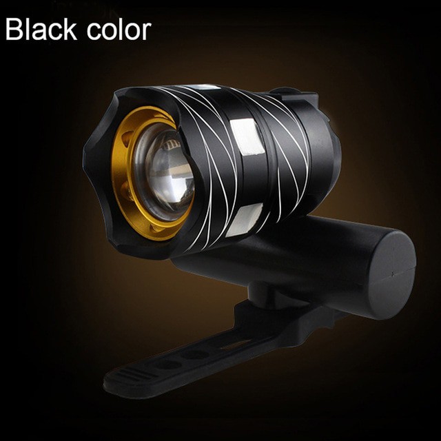 BISA COD TaffLED Lampu Sepeda LED Chargerable Zoomable Bicycle Headlight CREE XML-T6 - ZK30 - Black