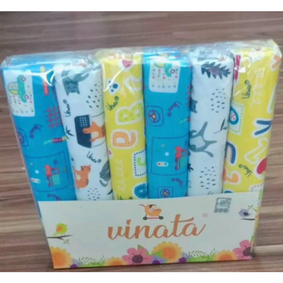 BEDONG BAYI MOTIF FLANEL VINATA 120X90 - Selimut Bedong Bayi Kain FlaneL