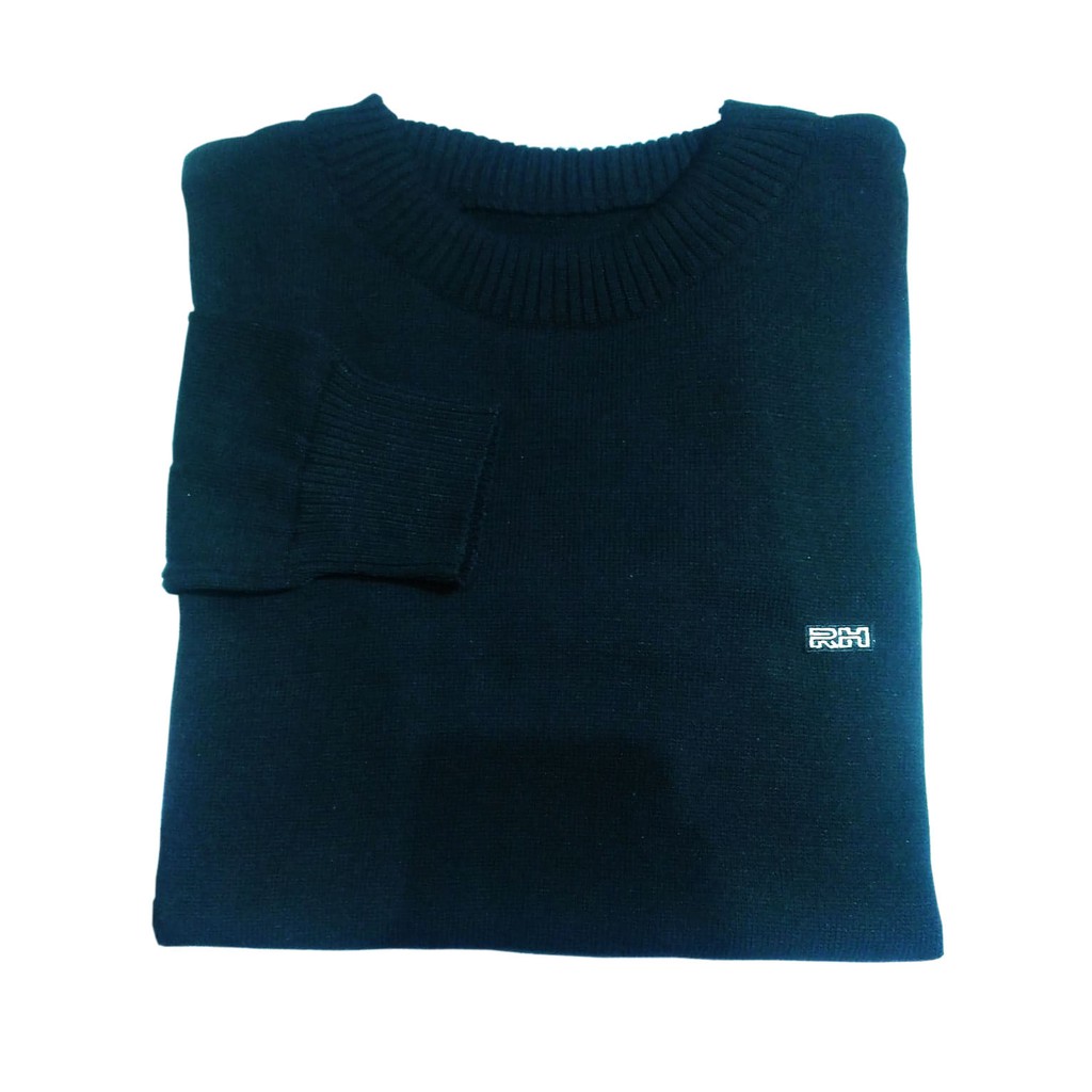 sweater rajut kerah oblong / o-neck