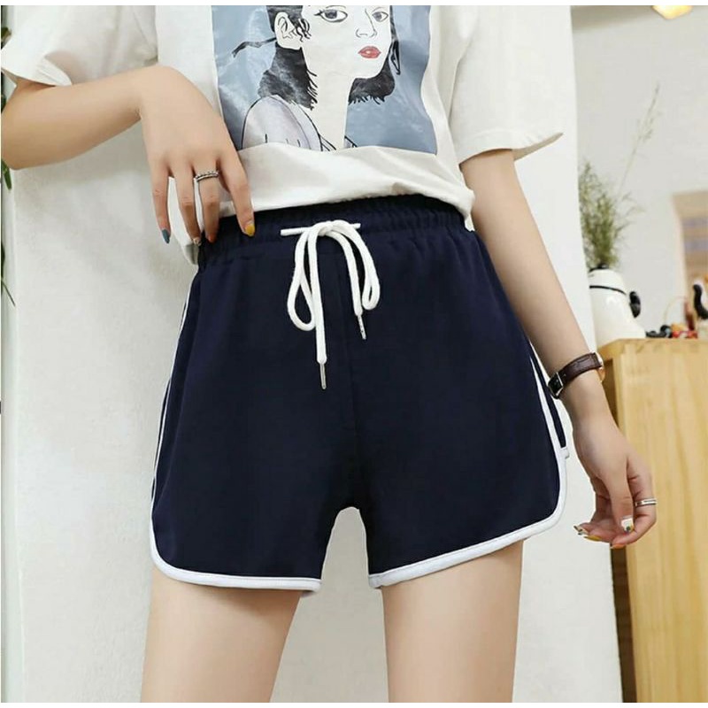 HOTPANTS MUNIKO CELANA PENDEK SANTAI BOXER KOLOR MATT SPANDEX