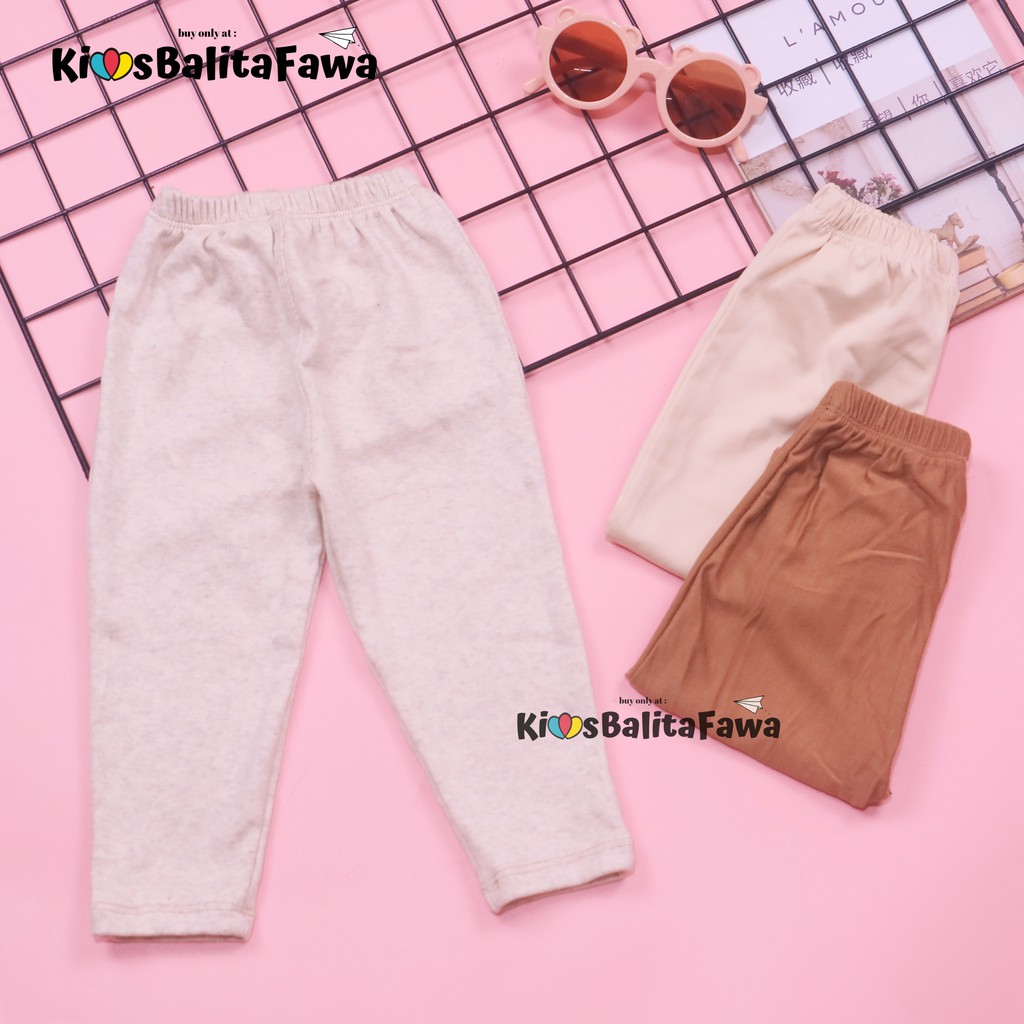 Legging Polos Bayi 3-12 Bulan/ Bahan Kaos Celana Panjang Lejing Bayi Anak Perempuan Grosir Murah babycinnamon