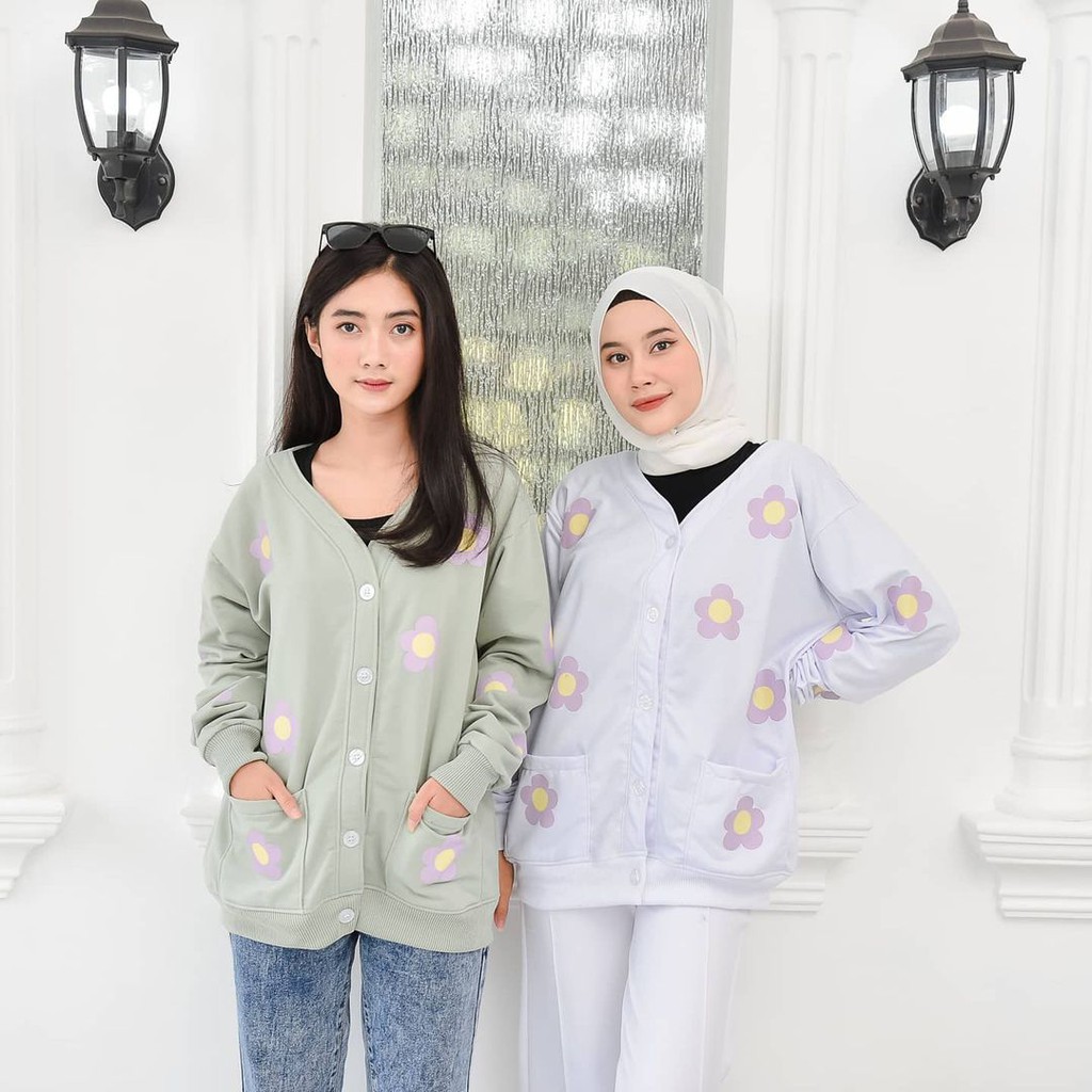 Peoni flower outer | outer wanita | kardigan wanita | outer wanita murah