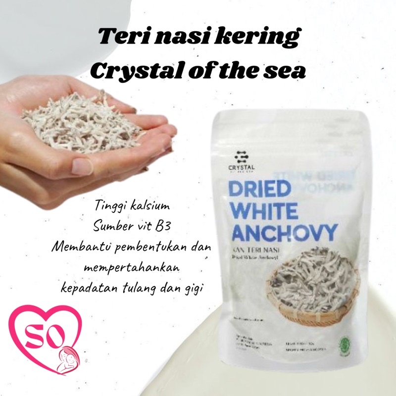 

crystal of the sea ikan teri nasi dried white anchovy