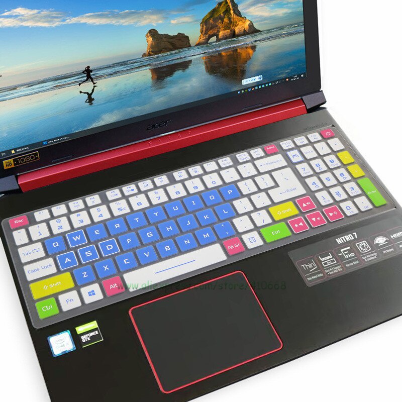 Cover Pelindung Keyboard Bahan Silikon Untuk Acer Predator Helios 300 2019 2020 PH317-53 Nitro 7 AN715-51 Acer Nitro 5 AN517-51