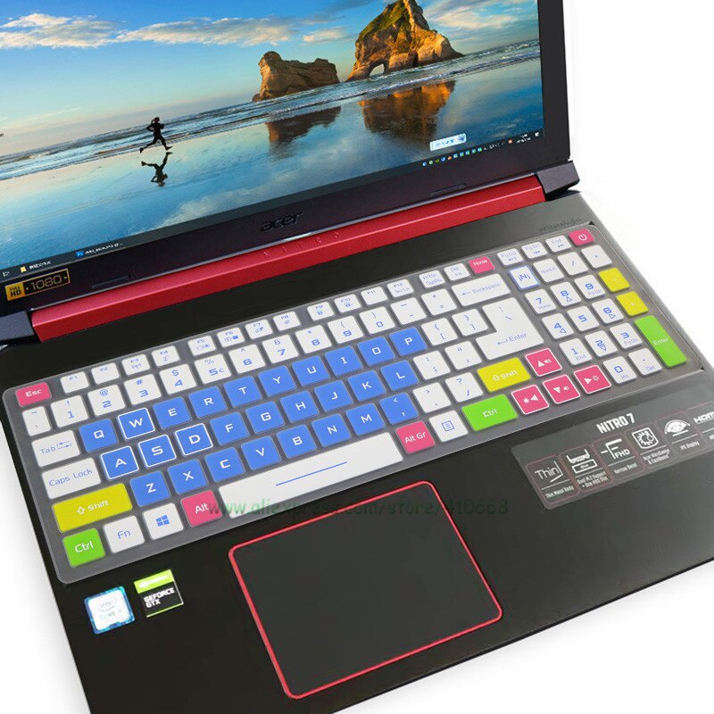 For Acer Predator Helios 300 2019 2020 PH317-53 Nitro 7 AN715-51 Acer Nitro 5 AN517-51 Silicone Laptop Keyboard Cover Protector