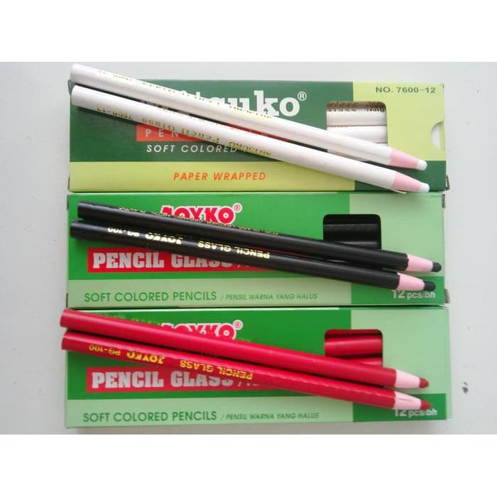 Pencil Glass/ Pensil Kaca/ Pencil penanda kain  Joyko PG-100/ Standard per LUSIN