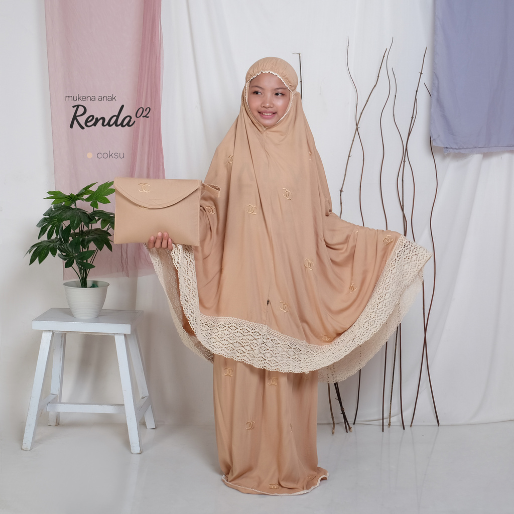 MUKENA MURAH / MUKENA ANAK REMAJA PREMIUM / MUKENA RAYON / MUKENA REMAJA RENDA 02