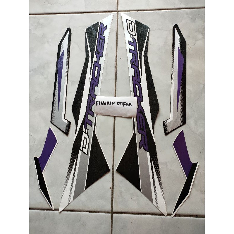 striping stiker D-Tracker d tracker ungu
