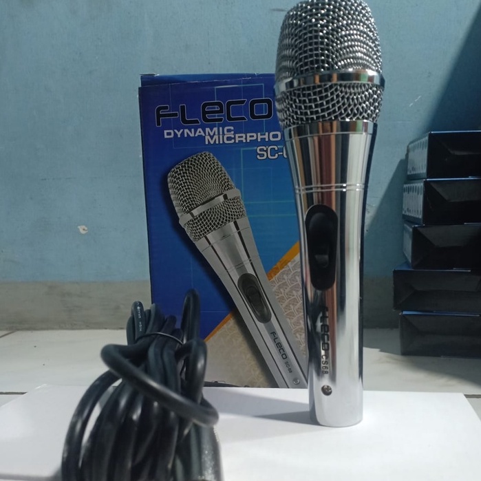 Promo Terbaru!!! Mic Karaoke Fleco SC 68/Fleco Dynamic Microphone SC-68/Microphone Wireless Profesional Fleco SC-68