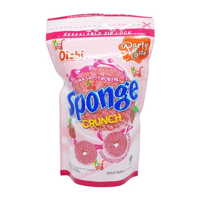 

Oishi Sponge Crunch Rasa Stroberi 110gr