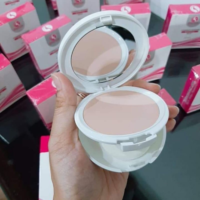 DRW Skincare Bedak Padat Glowing Natural Beige Pink Compact Powder By dr. Wahyu Triasmara