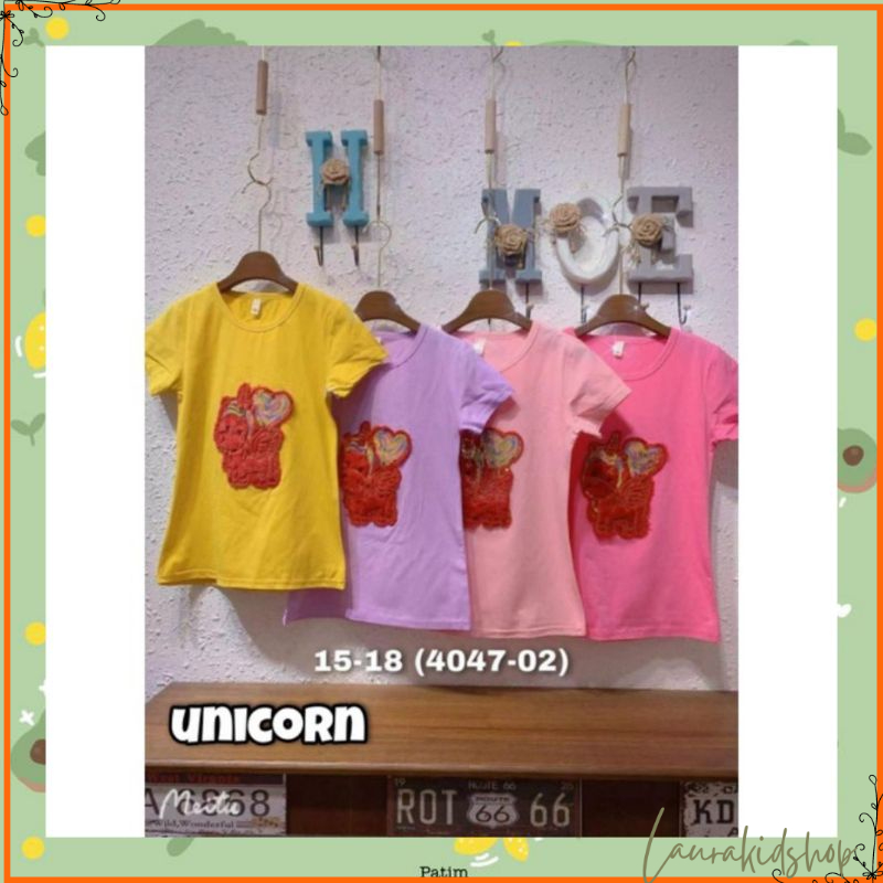 Kaos Atasan Anak Perempuan Import Hiasan Hidup 5-10 Tahun, Part 1