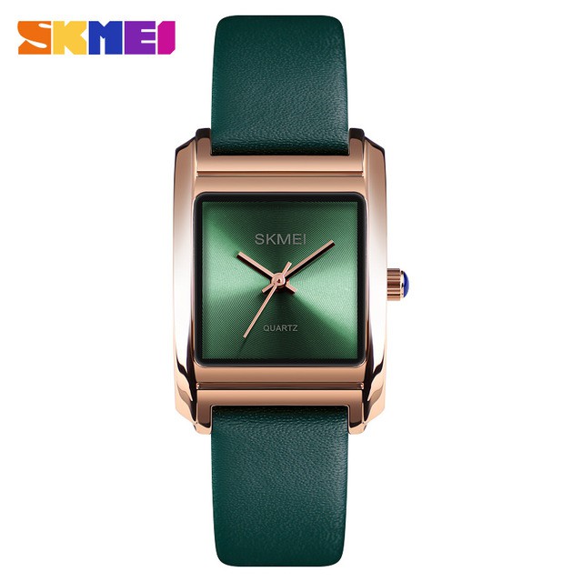 Jam Tangan Wanita / Jam Tangan Kulit SKMEI 1432 Analog Cewe Leather Strap / SKMEI