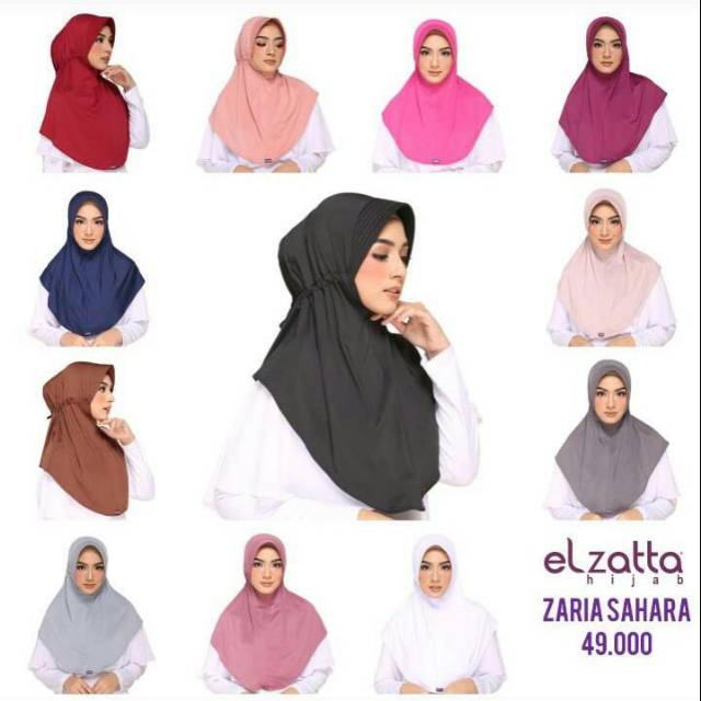 bergo pendek - bergo serut - zaria sahara - bergo elzatta