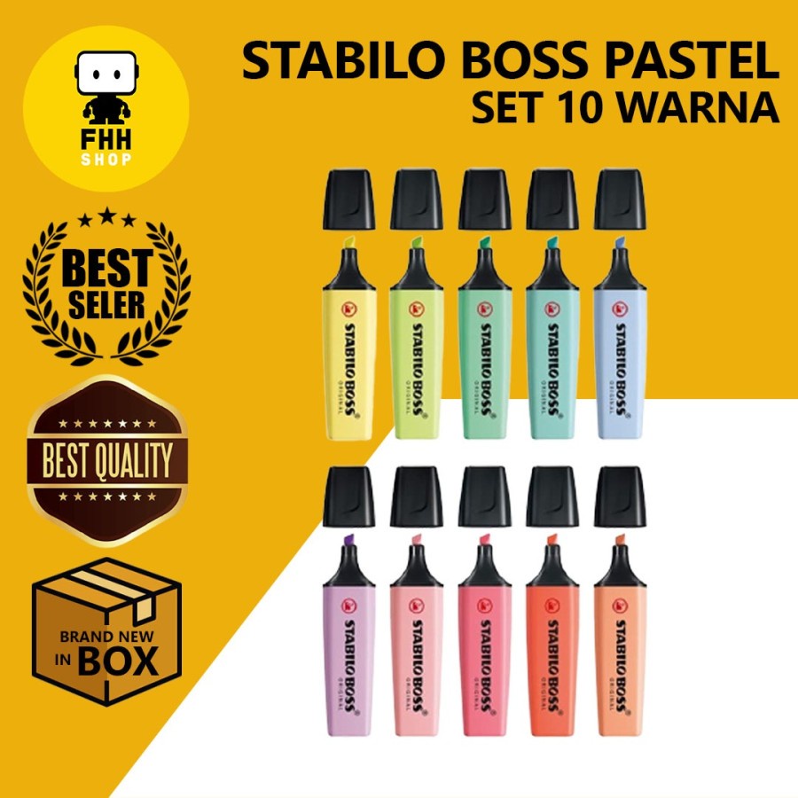 

STABILO Set 10 Warna - BOSS Pastel Termurah