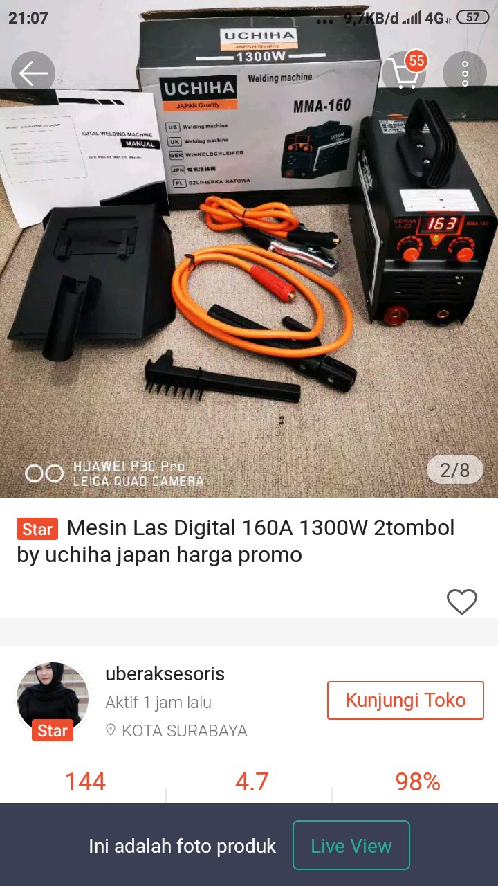 Mesin Las Digital 160a 1300w 2tombol By Uchiha Japan Harga Promo