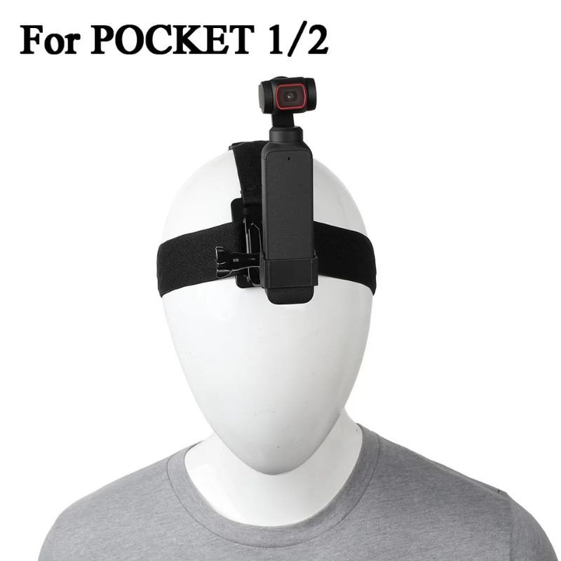 Headband Head Strap Belt Mount with Case Frame DJI OSMO POCKET 1&2, fimi palm 2/feiyu pocket Holder