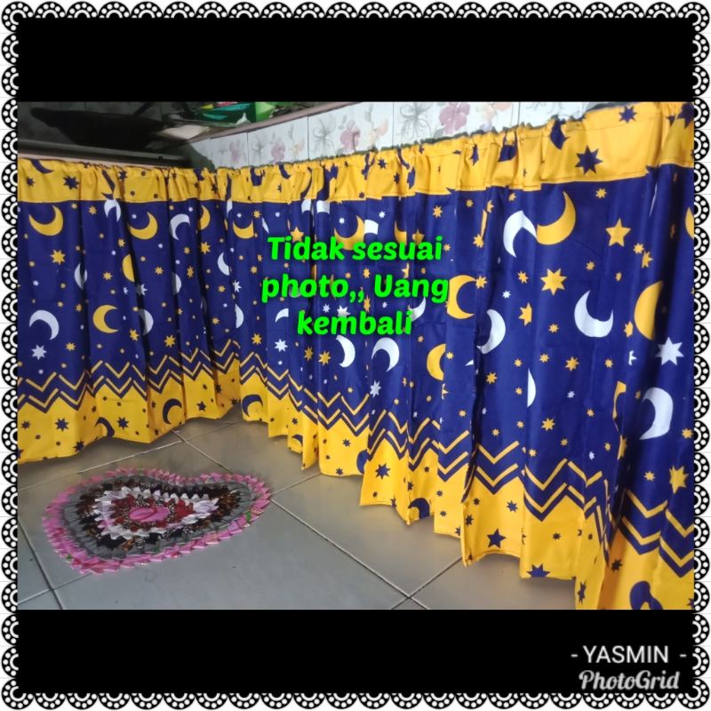 Gorden kolong dapur 70x100 bonus tali