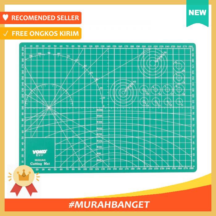 

Cutting Mat - 9Sea Ukuran A4 30X22Cm/Double Side Dua Sisi (Nine Sea) - Alat Pemotong Kertas