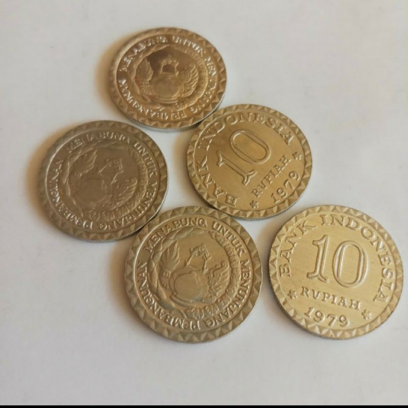 Uang 10 Rupiah  tahun 1979 gambar Tabanas