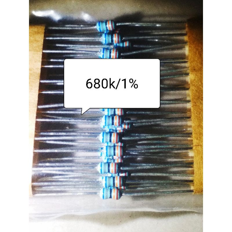 680k ohm 1%  resistor metal film