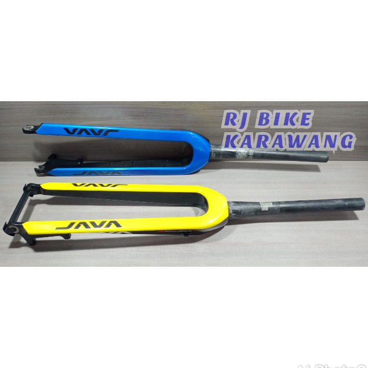 Fork Rigid JAVA Full Carbon Tapered Disc 27.5 29 700 super ringan