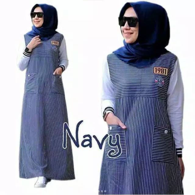 Jenna dress baju gamis pakaian wanita fashion muslim