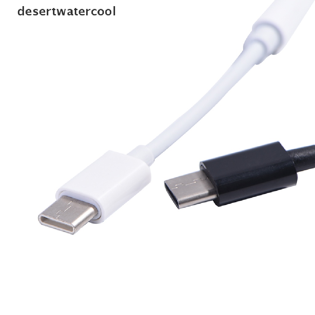 Deid Kabel Adapter USB 3.1 Tipe C male Ke 3.5 AUX Untuk Earphone