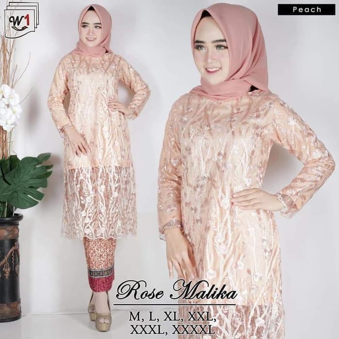 set kebaya rose malika berkualitas