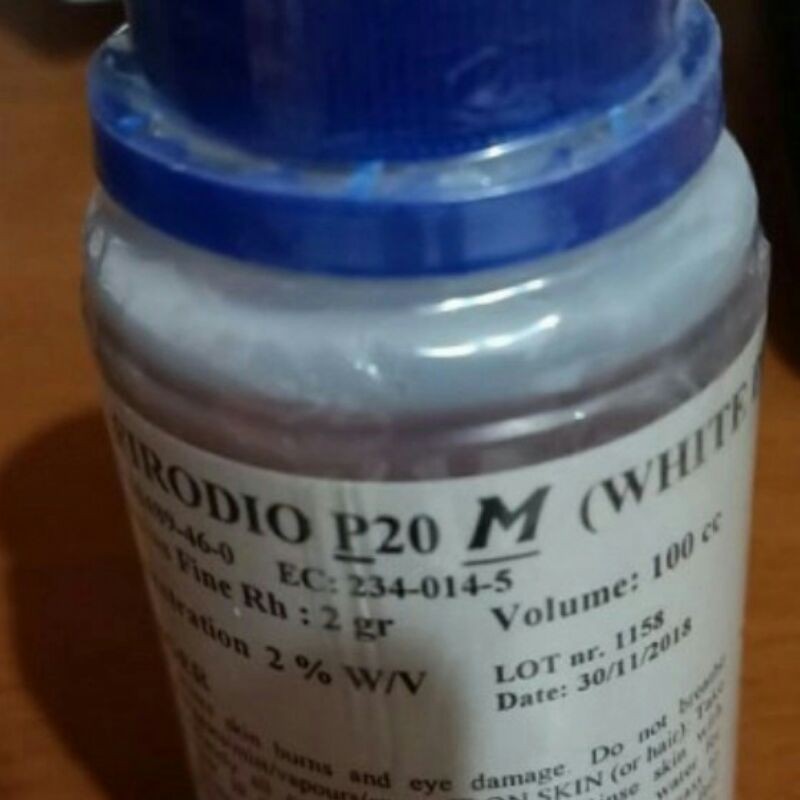 safirodio p20m white pen, rhodium putih buat pen plating. obat biang 10 ml