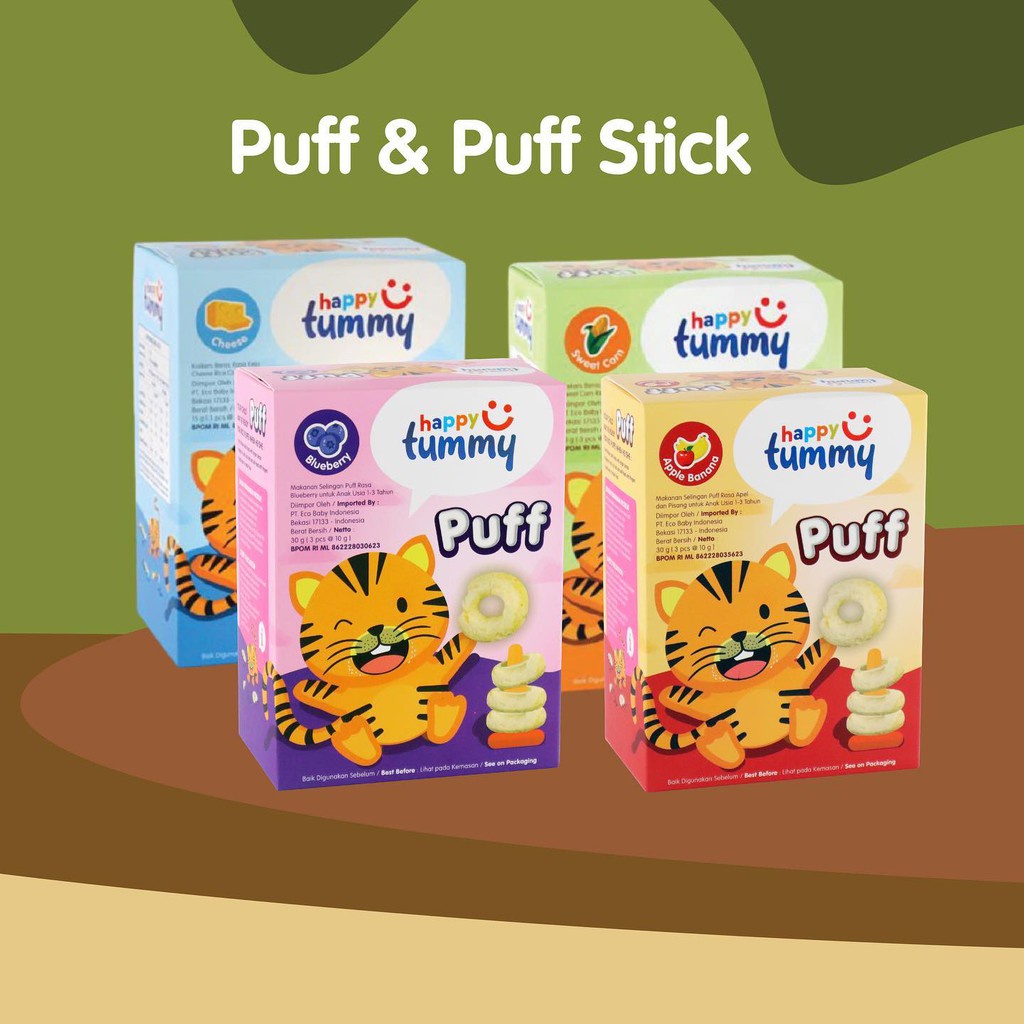 Castle - Happy Tummy Puff - Cemilan Bayi - Rice Crackers