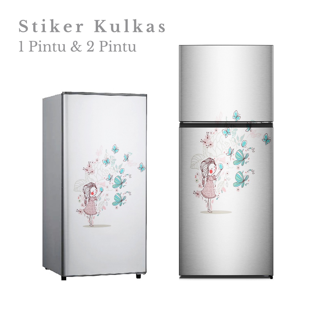 Stiker Kulkas 1 Pintu dan 2 Pintu motif Minimalist kode MT-45 - FM