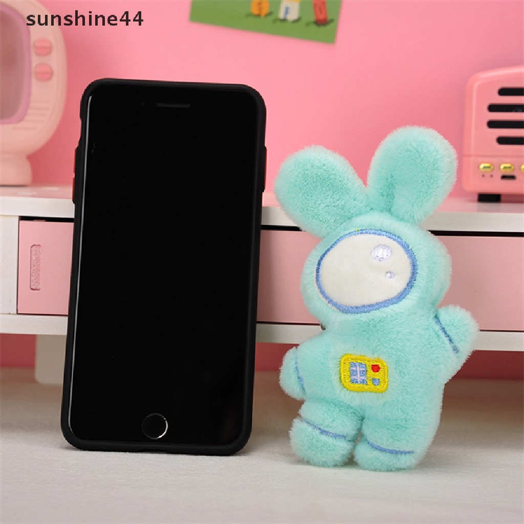 Sunshine 1Pc Boneka Plush Kelinci Kartun Kawaii ​Gantungan Kunci Bentuk Boneka Untuk Dekorasi Tas Ransel