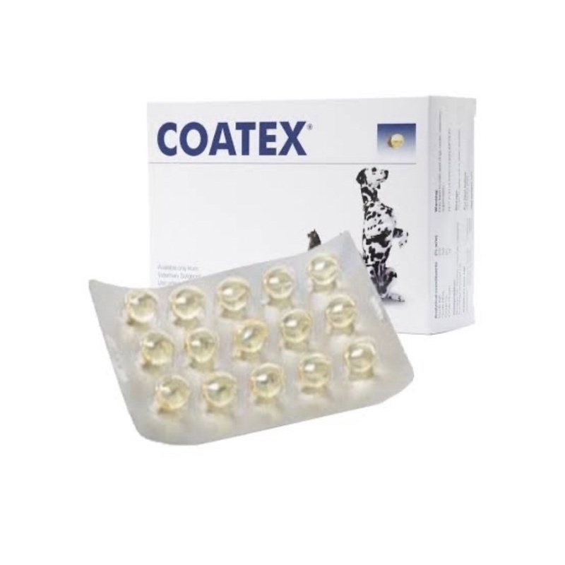 Vetplus Coatex per strip vitamin bulu anjing kucing