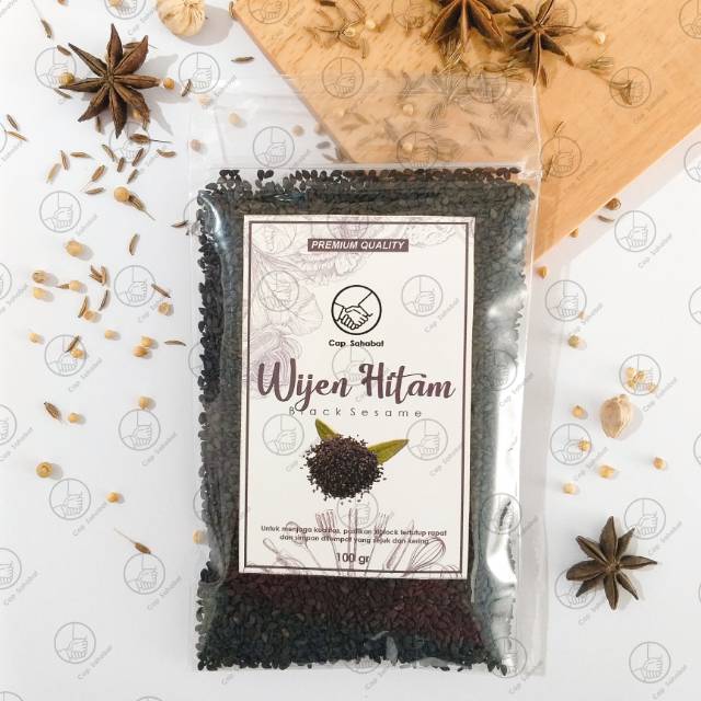 100gr Wijen Hitam / Black Sesame  / Rempah / JSR 100% PREMIUM QUALITY