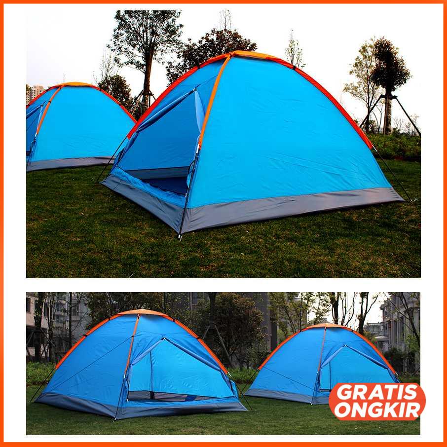 Tenda Camping Outdoor Tent Single Layer 3-4 Orang - AA12043