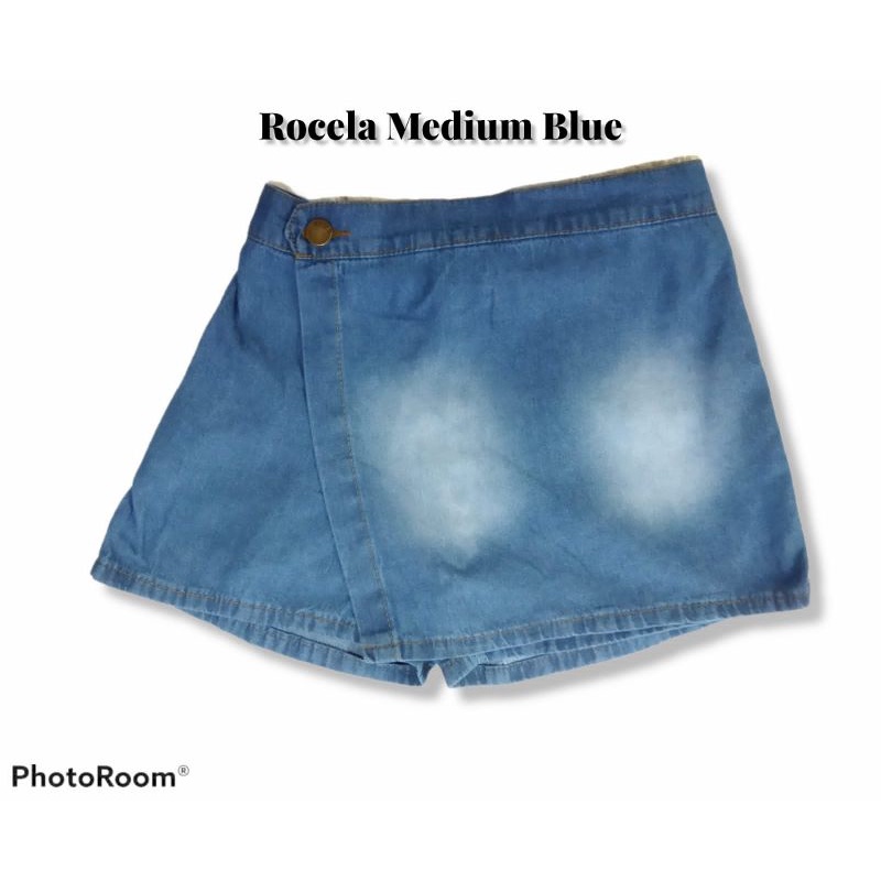 Rocela Rok Celana Jeans Anak Rok Jeans Anak Perempuan Snow Wash Umur 1-7 tahun